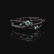 Teal Moissanite & Turquoise  - 0239