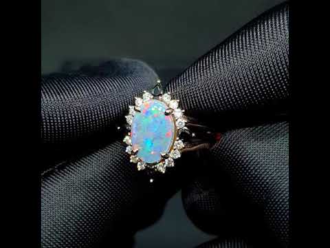 Black Opal & Diamonds - Custom 0021