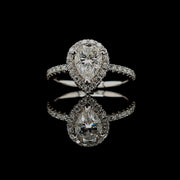 Multi Pave Pear Ring - 0254
